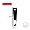 Aplicável a BMW X3 F25 F26 11-17 Conjunto Completo Preto Piano Fibra de Carbono Interior Volante Emblema Interruptor