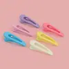 Novos Presilhas Coloridas Vazadas Bico de Pato Cor Sólida Presilhas de Cabelo Infantis Acessórios de Cabelo Presilhas para Franja Presilhas Laterais Acessórios Atacado