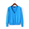Cardigã de Tricô Feminino Primavera e Outono Top Curto Suéter Fino Pequeno Casaco Lenço Camisa Base de Inverno Camisa de Verão para Ar Condicionado