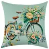 Fronha Série Flores da Primavera Nova Temu Amazon Almofada Decorativa de Sofá Etiquetagem e Dropshipping