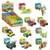 Juguetes de Bloques de Construcción Mini de Ensamblaje Ciudad Bomberos Coche de Carreras Bloques Pequeños Partículas Pequeñas Juguete Educativo para Niños Coche