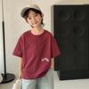 Camiseta de Manga Corta para Niño Haima, Algodón Puro, Nuevo Modelo 2026, Ropa de Verano para Niños, Camiseta para Niño, Top de Manga Media para Niños Grandes, Moderno