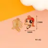 Linda Pequena Policial Acessórios DIY Decoração de Bolsa de Menina Anime Pingente de Chaveiro Liga Esmalte