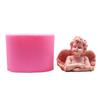 Tres Tipos de Moldes de Silicona de Ángeles para Velas Aromáticas DIY, Adornos de Yeso, Piedras Difusoras de Aroma, Moldes de Resina y Patrones Jacquard de Animales