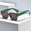 Nueva Moda Cuadrado marco pequeño personalizado Pasarela Europea y Americana lujo ligero simple gafas de sol para hombre ins celebridad de Internet mismo estilo gafas de sol