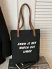 Bolsa de Lona Transfronteriza para Mujer de Gran Capacidad 2025 Nuevo Otoño e Invierno Versátil Bolso de Hombro para Tutoría Bolso Tote Simple para Estudiante Universitario