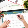 Calendário Amazon Calendário de Parede de 18 Meses Calendário Inglês 2026 Calendário Mensal Transfronteiriço Estampado a Ouro Presente Corporativo