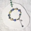 Pulsera de Cerámica Jingdezhen Nueva Pulsera de Cerámica Estilo Chino Joyería Hecha a Mano Cuerda Estilo Tíbet Puesto de Pulseras Jingdezhen