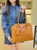 Bolso Tote de Piel Suave de Alta Gama de Gran Capacidad Bolso de Axila para Mujer 2025 Nueva Moda Retro Cerradura Hombro Bolso Grande de Moda