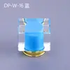 En Stock 15 Piezas Tapas para Botellas de Perfume, Carcasa Transparente Cuadrada, Tapas Metálicas de Colores, Accesorios para Botellas de Perfume, Al Por Mayor