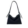 Bolsa Feminina Pequena Quadrada de Malha com Diamantes de Alta Textura Moda 2023 Nova de Nicho para Ombro Transversal Simples de Axila Versátil