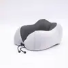 Almohada de Espuma Viscoelástica Camelback con Logo Personalizado Forma de U Caja de Almacenamiento Portátil Almuerzo Viaje en Avión Almohada para siesta en forma de U para el Cuello