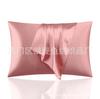 Comercio exterior transfronterizo Amazon funda de almohada imitación seda seda de hielo sensación fresca color sólido almohada de bolsillo de seda tocado de satén venta al por mayor