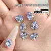 Produto acabado em forma de ovo de pombo sem base, bolas de diamante empilhadas, decorações para nail art, ornamentos de diamante coloridos, acessórios de diamante para nail art