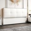 Nuevo Cojín Suave de Cabecera, Cama Doble Integrada Respaldo Simple de Madera Maciza, Panel Trasero Tecnológico, Independiente de Pie