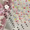 Patrón Hormiga Relieve 3D Flor Pequeña de Cinco Pétalos Pegatinas para Uñas Populares Frescas y Coloridas Calcomanías de Flores para Uñas Yt8366