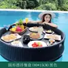 Bali Celebridade da Internet Prato Flutuante Piscina Bandeja de Café da Manhã na Água Cesta de Rattan Vietnamita Pousada Hotel Villa Prato de Frutas