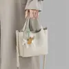 Bolso Cubo para Mujer 2026 Nuevo Modelo Otoño e Invierno Bolso de Mano de Piel Genuina Bolso Cesta Tote Bolso de Hombro Único Cruzado
