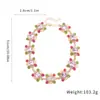 Pulsera Vintage de Resina con Pedrería Pendientes Collar Temperamento Retro Cadena para Clavícula Lujo Ligero Sensación de Alta Gama Accesorio para el Cuello