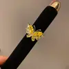 Anillo Abierto de Saturno con Circonita Estilo Coreano Lujo Ligero Moda para el Trabajo Temperamento Anillo para el Dedo Índice Joyería Personalizada de Moda Venta al por Mayor