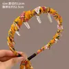Faixa de Cabelo Estilo Coreano com Dentes de Fita e Fita Flutuante para Mulheres, Faixa de Cabelo com Toque de Luxo, Presilhas de Cabelo Antiderrapantes com Topo Alto para Crânio, Prendedor de Cabelo Diário para Uso Externo e Lavagem do Rosto