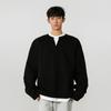 Suéter Apilado Falso de Dos Piezas para Hombre de Alta Gama Vafles Cuello en V Manga Larga Camiseta Primavera y Otoño Ajuste Limpio Camisa Base