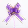 Cross-border 50 grande rosa borda dourada arco neve fio mão puxar flor casamento decoração do carro presente de Natal embalagem puxar flor