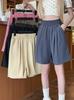 Pantalones cortos holgados de verano, estilo americano, de color liso, de secado rápido, cómodos, transpirables, ligeros, deportivos, informales, de pierna ancha.