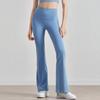 Pantalones Acampanados para Exteriores Osyo Sin Costuras de Cintura Alta Deportivos para Yoga Pantalones de Fitness Pierna Ancha Ligeramente Acampanados Secado Rápido Ajustados