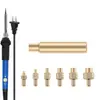 Kit de tuercas impresas 3D con adhesivo termofusible M2-M8 para incrustación en caliente con soldador 936 T12/T65 indentador