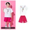 Uniforme de Performance de Cheerleading Infantil de 1º de Junho Conjunto de Uniformes Esportivos para Competição Escolar Primária Uniforme de Dança de Cheerleading para Jardim de Infância
