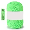 Algodón Leche de 4 hebras Amigable con la Piel Algodón Peinado Tejido a Mano DIY Hilo para Bebé Chaleco Sombrero Bufanda Ropa de Abrigo Lana de Grosor Medio Bola de Lana