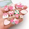 Acessórios para Joias DIY Liga Esmaltada Série Dia dos Namorados Buquê de Corações Pingentes Pulseiras Colares Chaveiros Charms