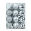 Artículo Popular Transfronterizo: Bolas de Navidad de Plástico Electroplateado de 3 cm, 24 Piezas, Bolas Decorativas Brillantes, Bolas Mate, Adornos Colgantes para Árbol de Navidad