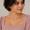 Joyería transfronteriza europea y americana moda apilada cuentas redondas cadena hueso de serpiente collar versátil simple diseño nicho ins cadena clavicular