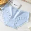 Panty japonés de estilo nuevo, transpirable para otoño, de seda helada con entrepierna de algodón, sin costuras, antibacteriano, cómodo, para mujeres y niñas, con lazo y ribete de encaje