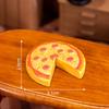 Simulação em miniatura comendo pizza faça você mesmo geladeira adesivo decoração mini casa de bonecas enfeites de cozinha resina pequenos acessórios