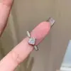 Anillos de Pareja de Oro Cuadrados Pequeños con Estrella de Diamantes, Acabado Cepillado Simple y de Alta Gama, Anillos Abiertos Creativos de Moda y Versátiles