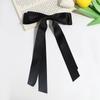 Moda Japonesa y Coreana Versátil Dulce Elegante Lazo Cinta Pinza de Primavera Pinza para el Cabello Versátil Elegante Pinza de Pico de Pato Accesorios para el Cabello