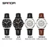 Sanda Sanda Nuevo Reloj de Mujer Más Vendido Simple Redondo Resistente al Agua Reloj de Cuarzo Tendencia de Moda Reloj Luminoso