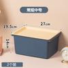Caja de Almacenamiento Hogar Gran Capacidad Cocina Rectangular Caja de Almacenamiento Dormitorio de Estudiantes Escritorio Caja de Almacenamiento con Tapa Cesta Ajustada