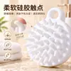 Cepillo de Masaje y Champú Minimalista Estilo Japonés, Herramienta de Masaje para Limpieza del Cuero Cabelludo, Cepillo de Champú con Cerdas Suaves