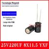 Capacitor Eletrolítico Ruby Japonês 25V220Uf 8X11.5 Yxf Alta Frequência Baixa Resistência 25Yxf220Mefc