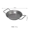 Plato Retro Antiguo de Acero Inoxidable para Mariscos Plato Plano de Doble Asa Plato para Pollo Frito Coreano y Papas Fritas Plato para Pasta Plato para Cangrejos de Río