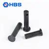 Eje de pasador M10M12M14M16M18GB882 tipo B pasador de posicionamiento pasador negro cabeza plana tipo T con Jack 20-150