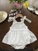 Ropa para Niños Jenny Ropa de Verano para Bebé Mameluco de Una Pieza Falda de Malla Estilo Occidental Ropa para Gatear Cien Días Princesa Bebé Niña Sling Problema