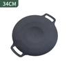 Plato para barbacoa de camping al aire libre para el hogar, plato coreano para carne frita, plato redondo portátil para huevos fritos, placa para teppanyaki y horneado, trípode con dos asas