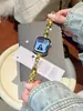 Cadena de Cobre Estrella Zircón Banda de Metal para Reloj Adecuada para Apple Watch Iwatch Generación 12 11/10 Ultrase