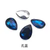 Rhinestones Brillantes con Forma Irregular de Gota de Agua y Base Puntiaguda, Rhinestones de Vidrio para Fundas de Teléfono, Accesorios de Manualidades, Rhinestones de Gota de Agua Morados Electroplateados