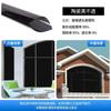 Pegatinas para ventanas de vidrio esmerilado para baño, anti-miradas, sombreado completo, opaco, antiprivacidad, película de vidrio negro puro, venta al por mayor